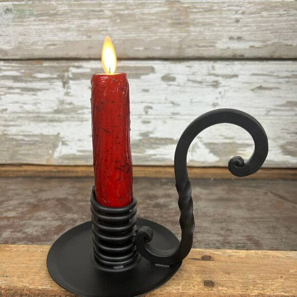 New Rustic Moving Flame Red Candle Light with Remote - Picture 1 of 5